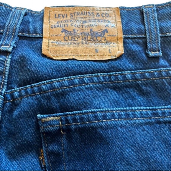 Vintage 90s‎ Levi's Blue Tab Women's 11 31x29 High Rise Tapered Leg Indigo Wash - Picture 5 of 5